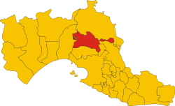 Map of comune of Crispiano (province of Taranto, region Apulia, Italy)